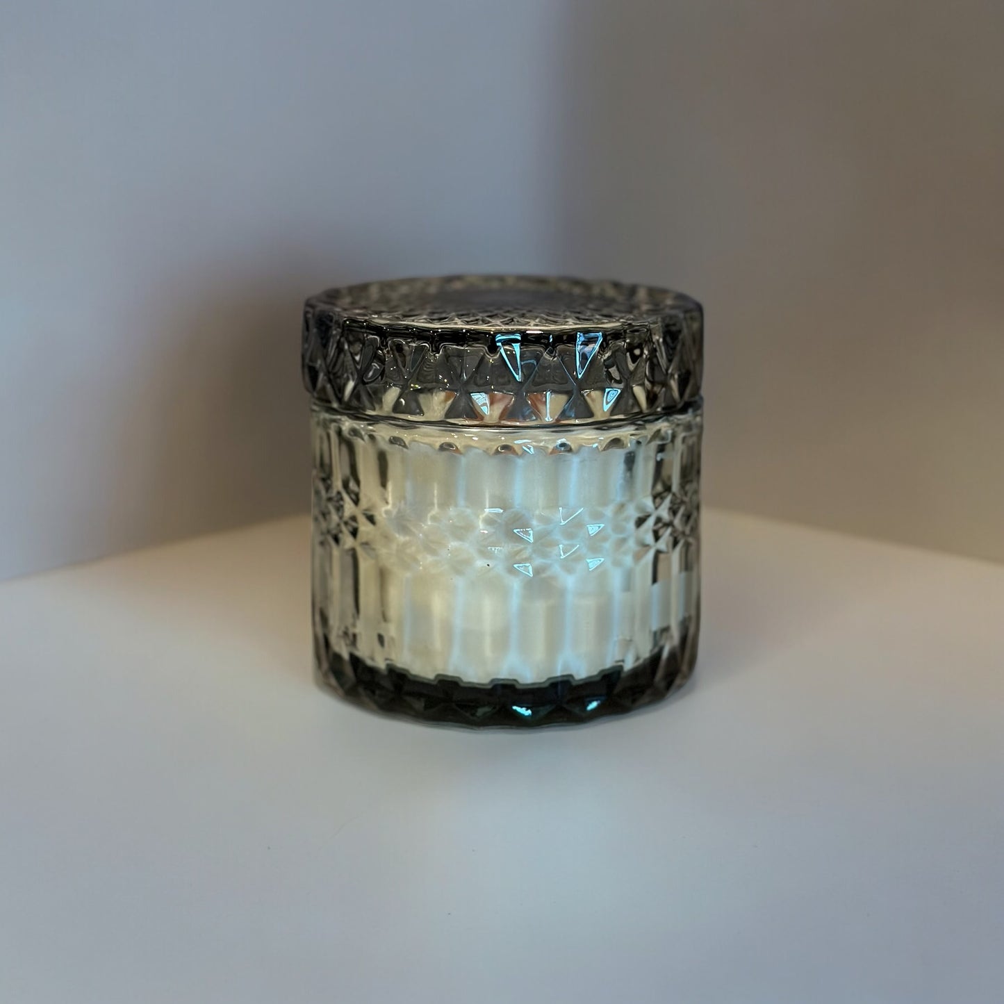 Luxe 7 oz Candle - Sky Blue Glass Vessel