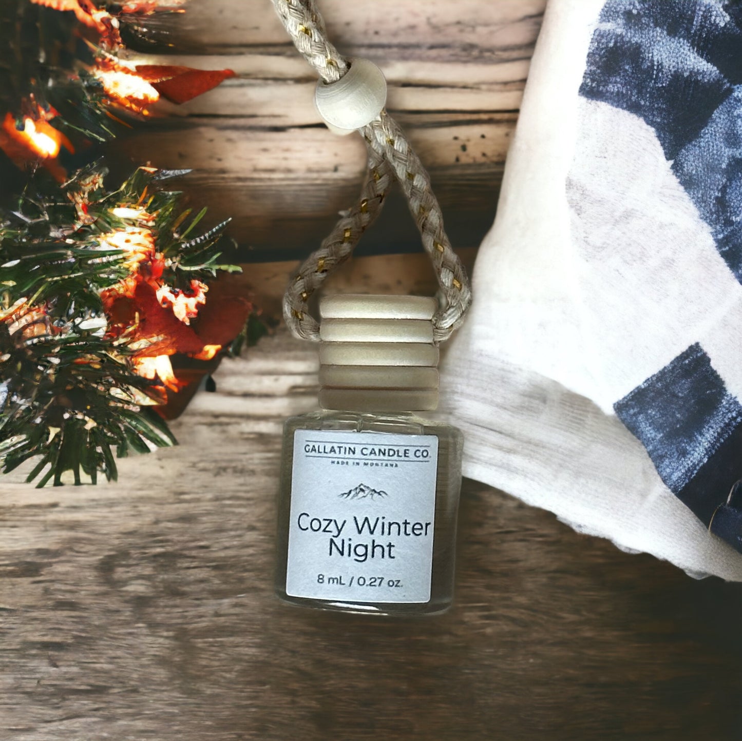 Cozy Winter Night Car Reed Diffuser
