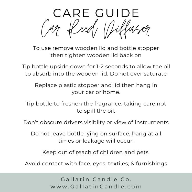 Orchid Oasis Car Reed Diffuser