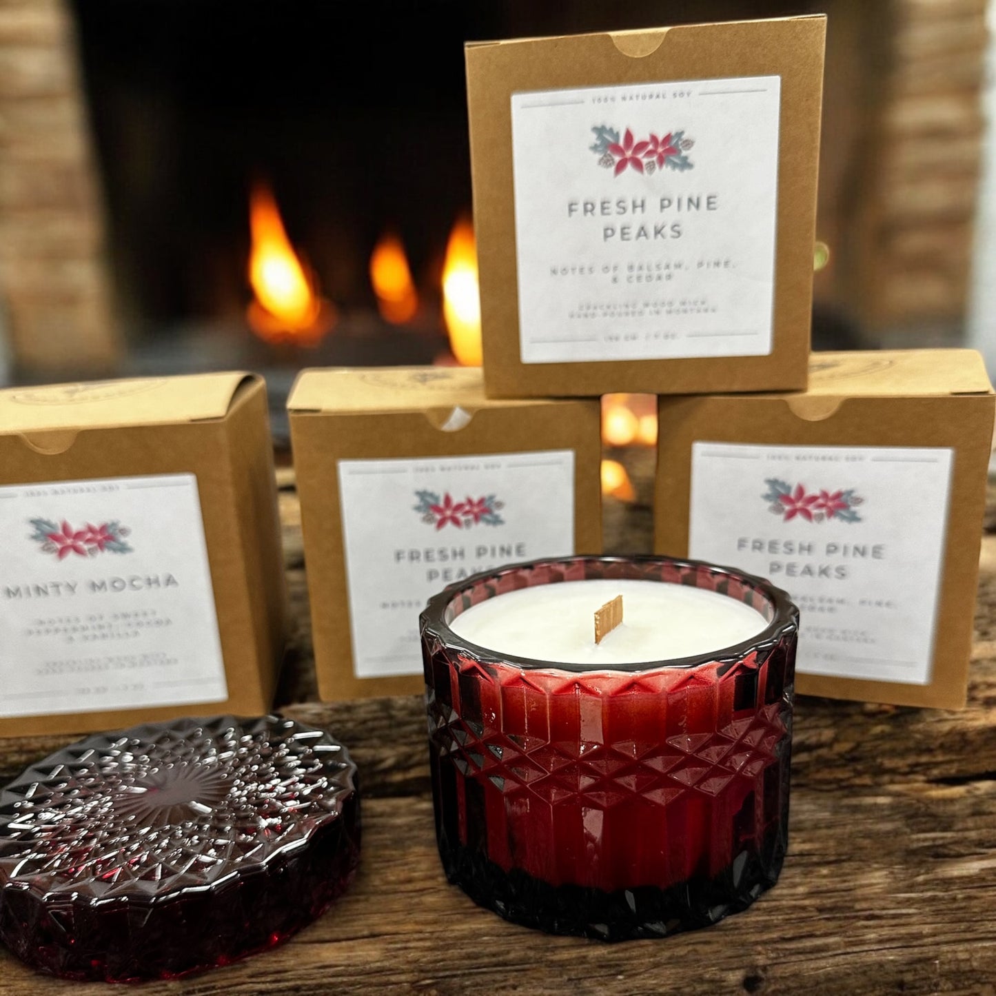 Luxe 7 oz Garnet Winter Candle